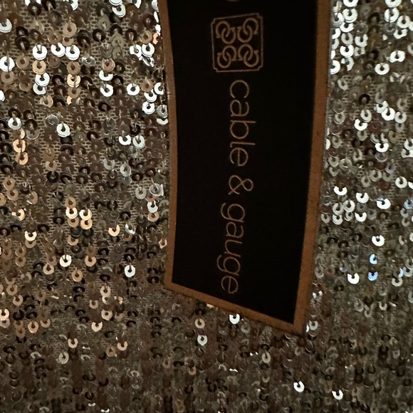 Sequined gold L blouse - Picture 5 of 5